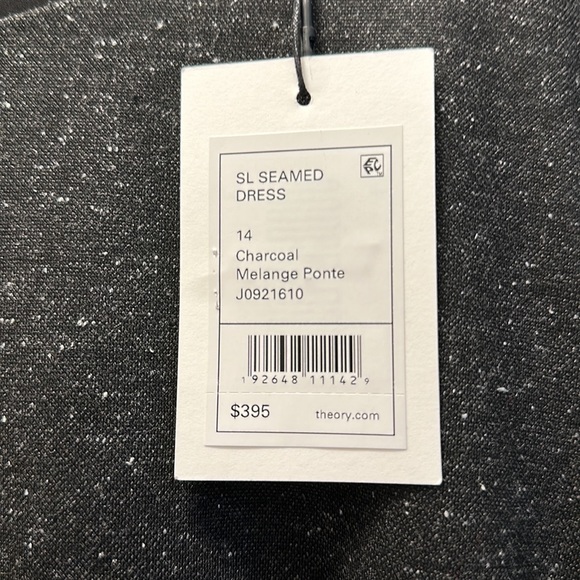 NWT Theory Charcoal Ponte Dress 14 - Picture 3 of 3